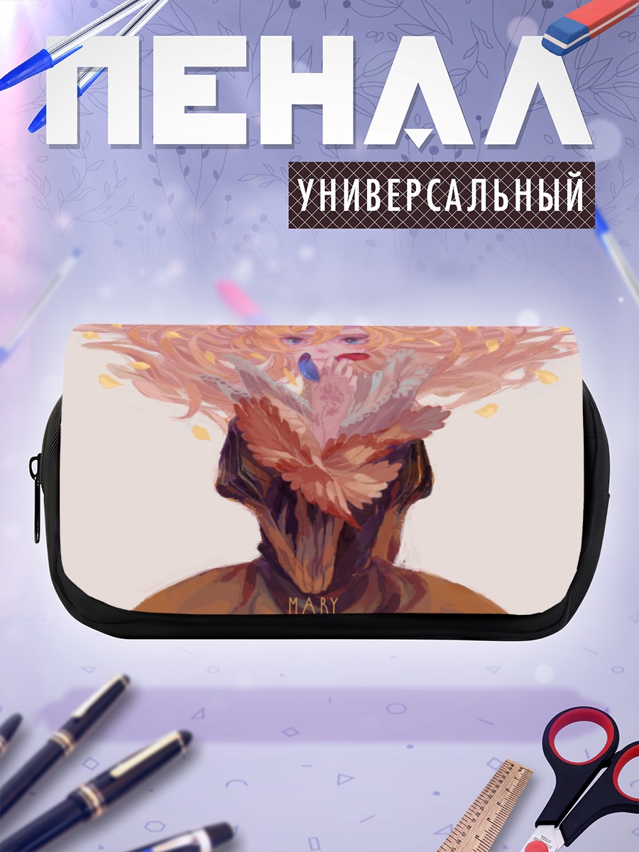 Пенал-косметичка Мэри в цветах