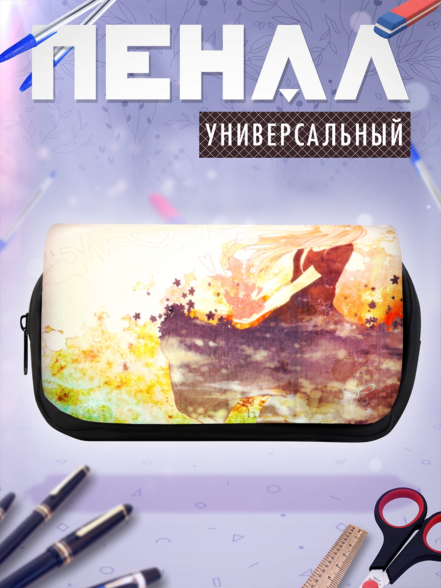 Пенал-косметичка Лука Мегурин в цветах