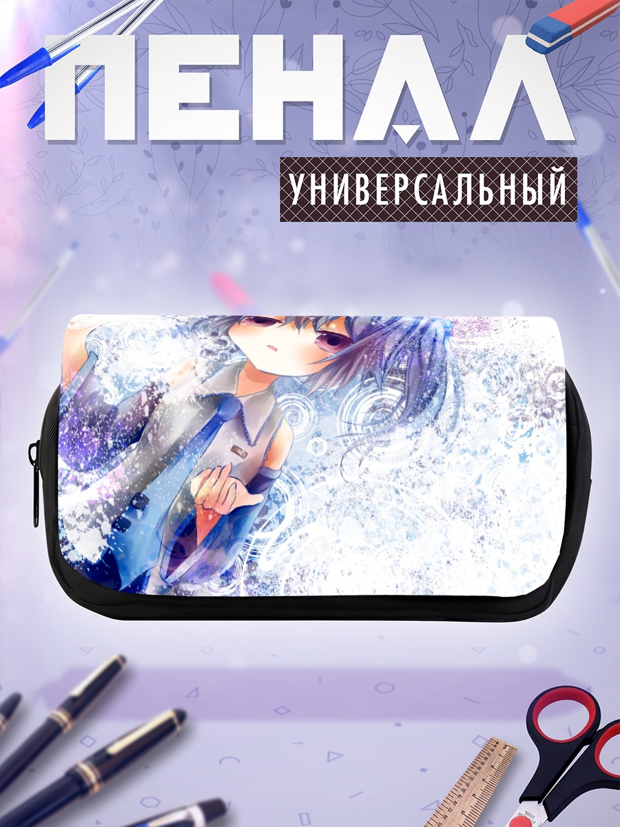 Пенал-косметичка Мику Хацунэ в кристаллах