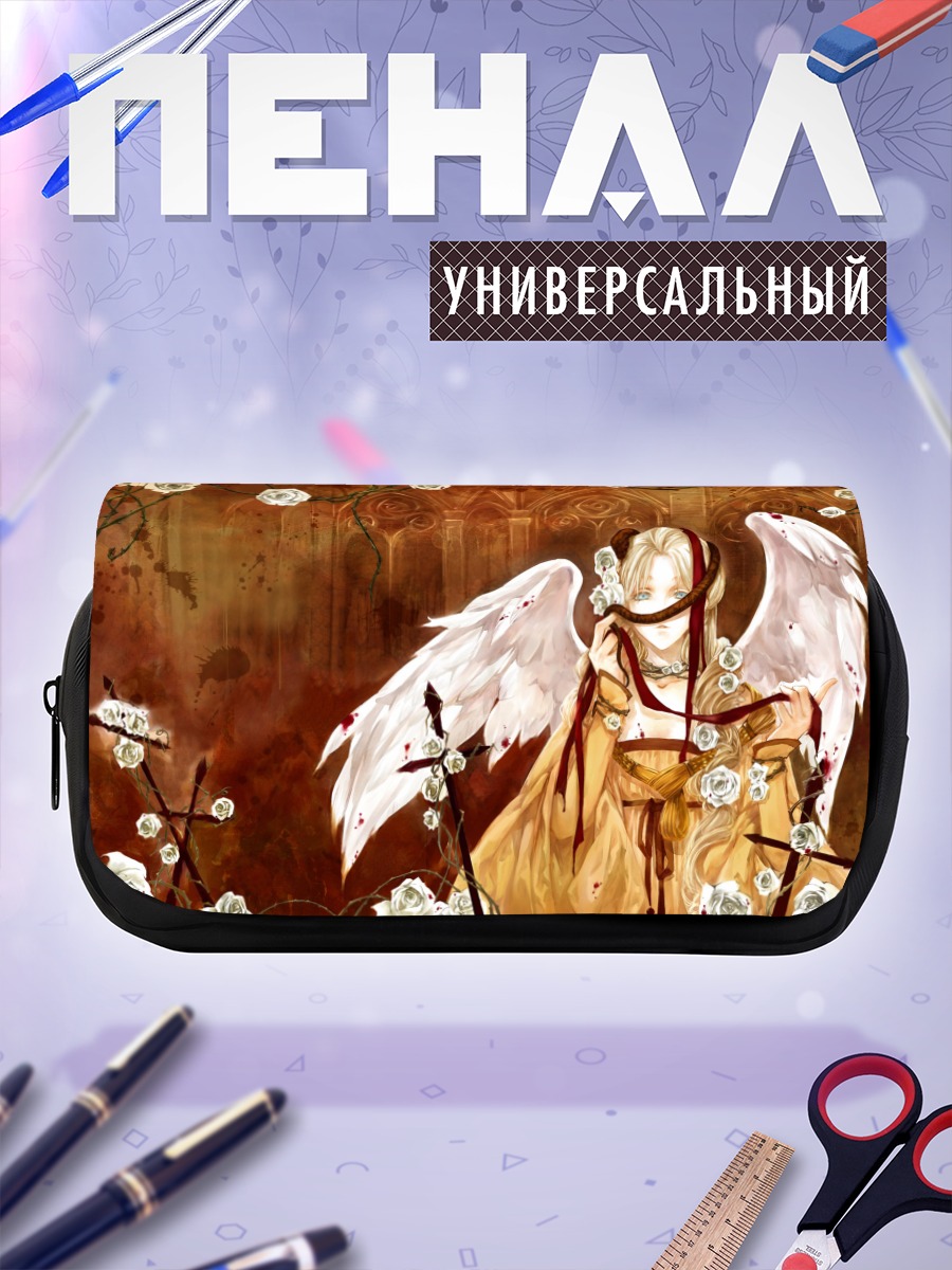 Пенал-косметичка Ангел в цветах