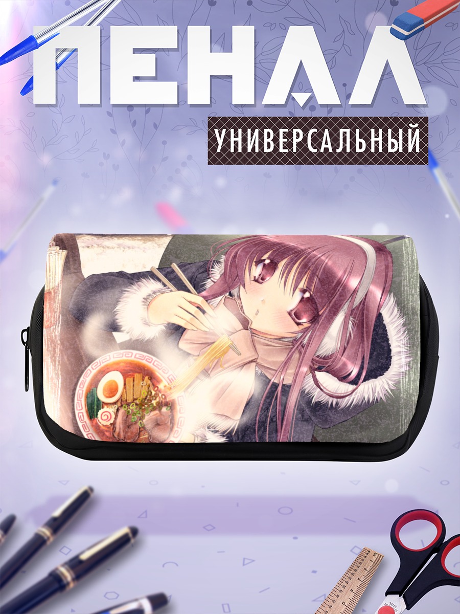 Пенал-косметичка Девушка с раменом