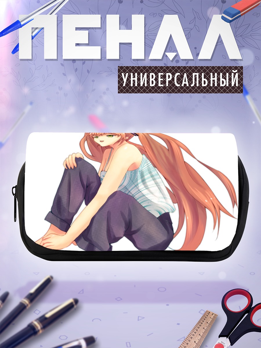 Пенал-косметичка Мику Хацунэ в клетку