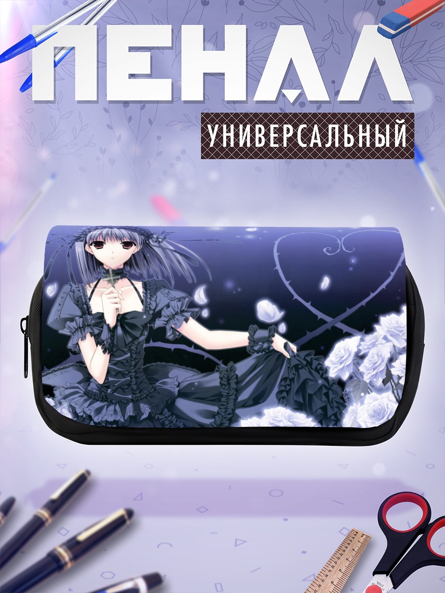 Пенал-косметичка Мику Хацунэ в цветах