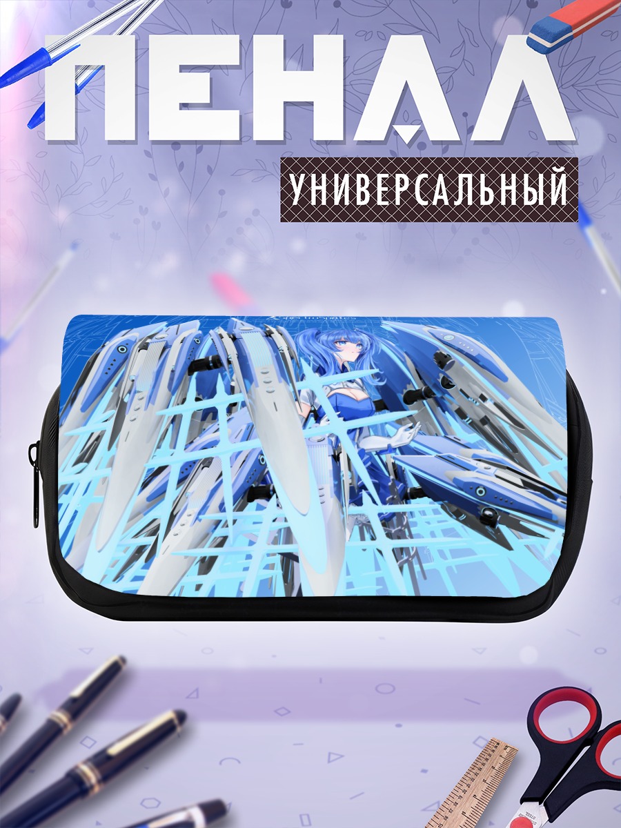 Пенал-косметичка Мику Хацунэ в синем