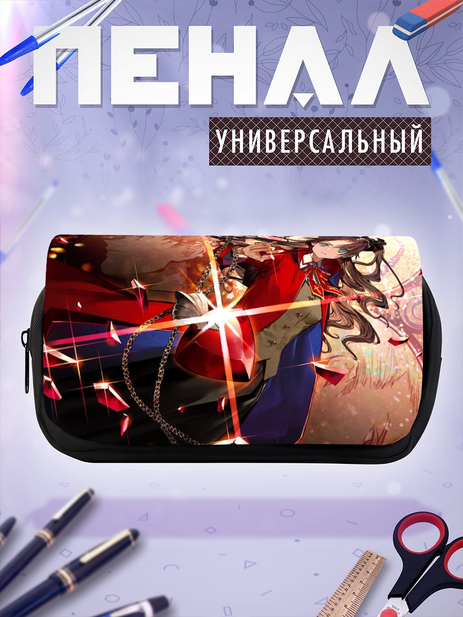 Пенал-косметичка Рин Тосака в красном