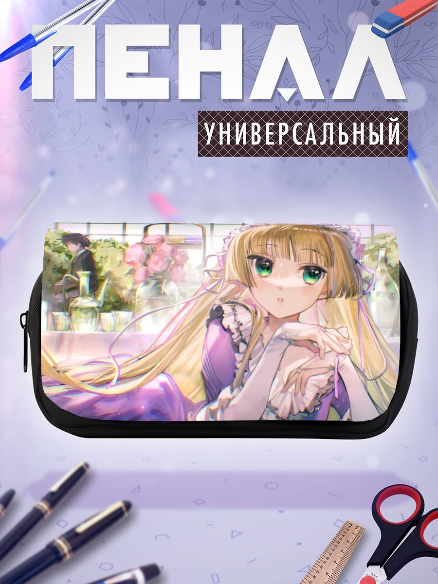 Пенал-косметичка Викторика де Бруа в цветах