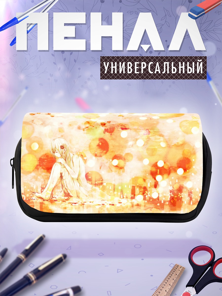 Пенал-косметичка Мику Хацунэ в огнях