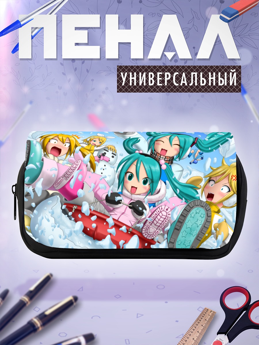 Пенал-косметичка Мику Хацунэ в снегу