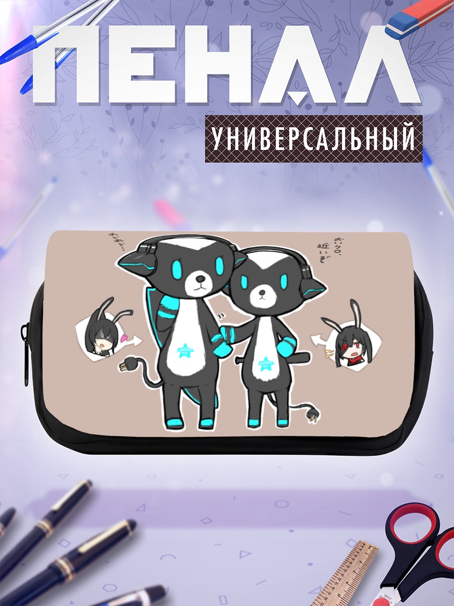 Пенал-косметичка Phantasy Star Online котики