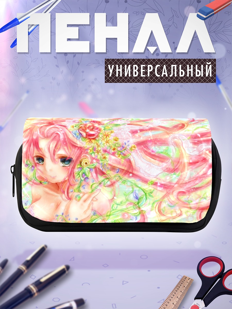 Пенал-косметичка Лука Мегурин в цветах