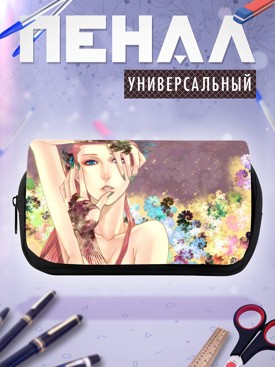 Пенал-косметичка Лука Мегурин в цветах