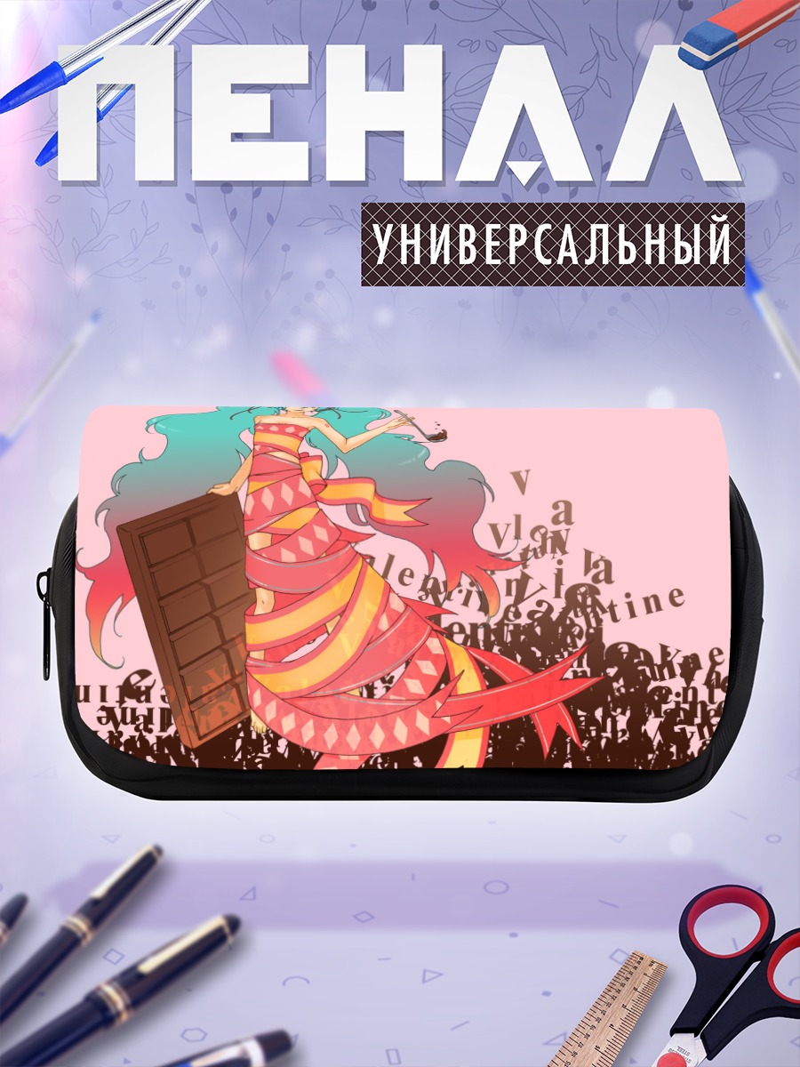 Пенал-косметичка Мику Хацунэ с шоколадом