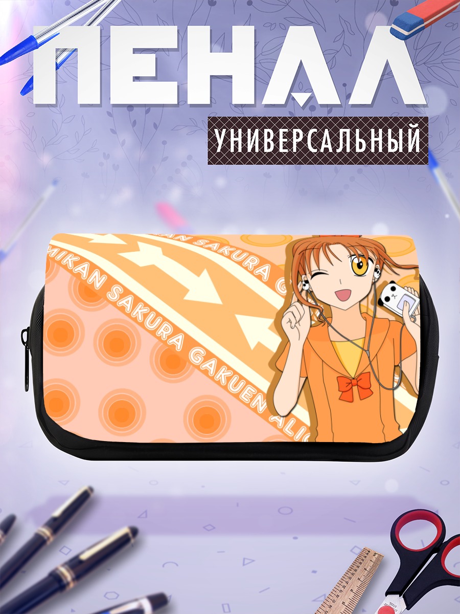 Пенал-косметичка Микан Сакура в наушниках