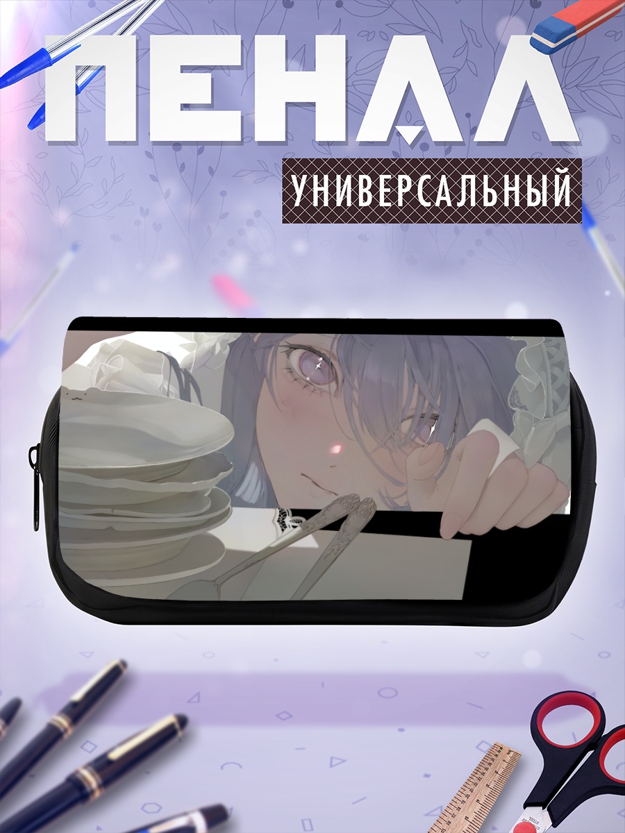 Пенал-косметичка Девушка в лолите