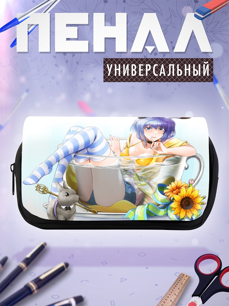 Пенал-косметичка Мику Хацунэ в чашке