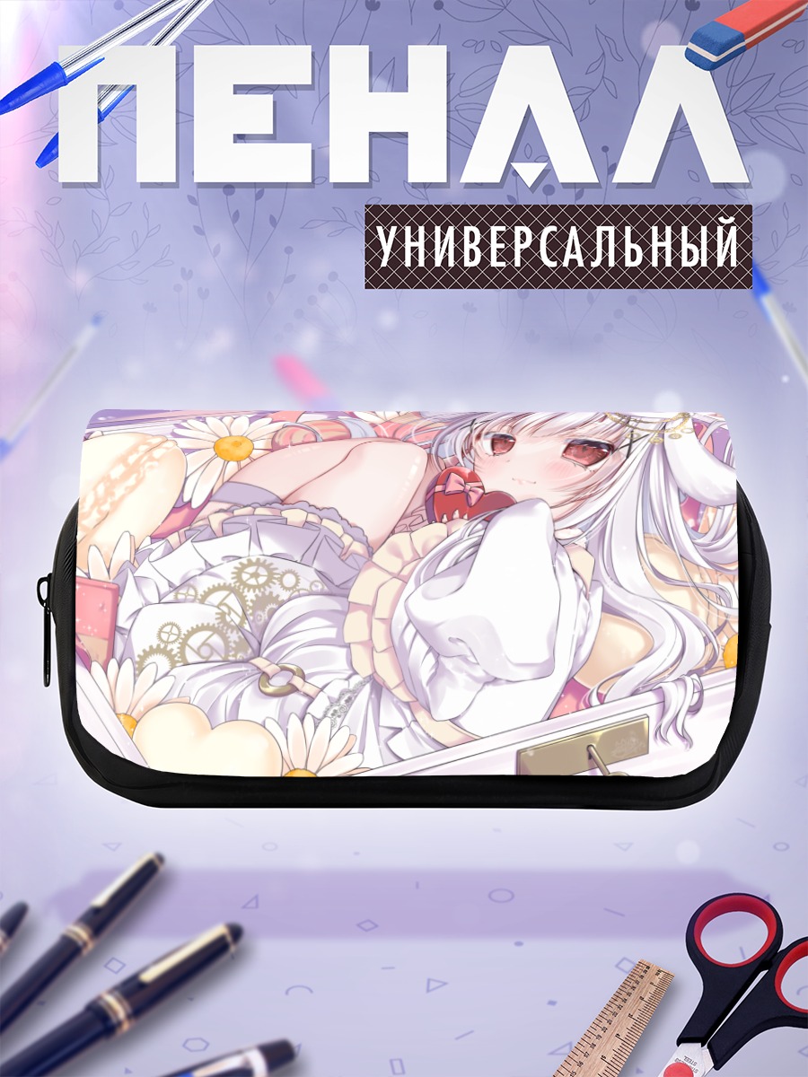 Пенал-косметичка Зайка в цветах