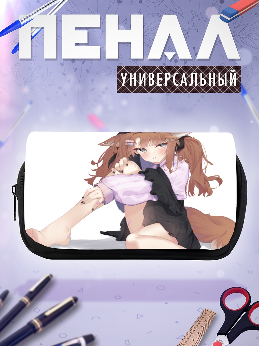 Пенал-косметичка Лисичка в шляпе