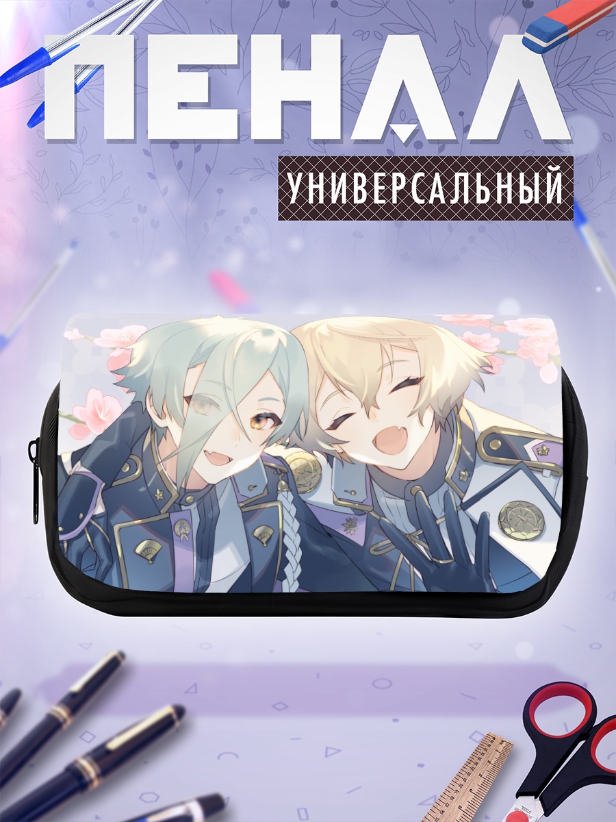 Пенал-косметичка Хигекири и Хизамару в цветах
