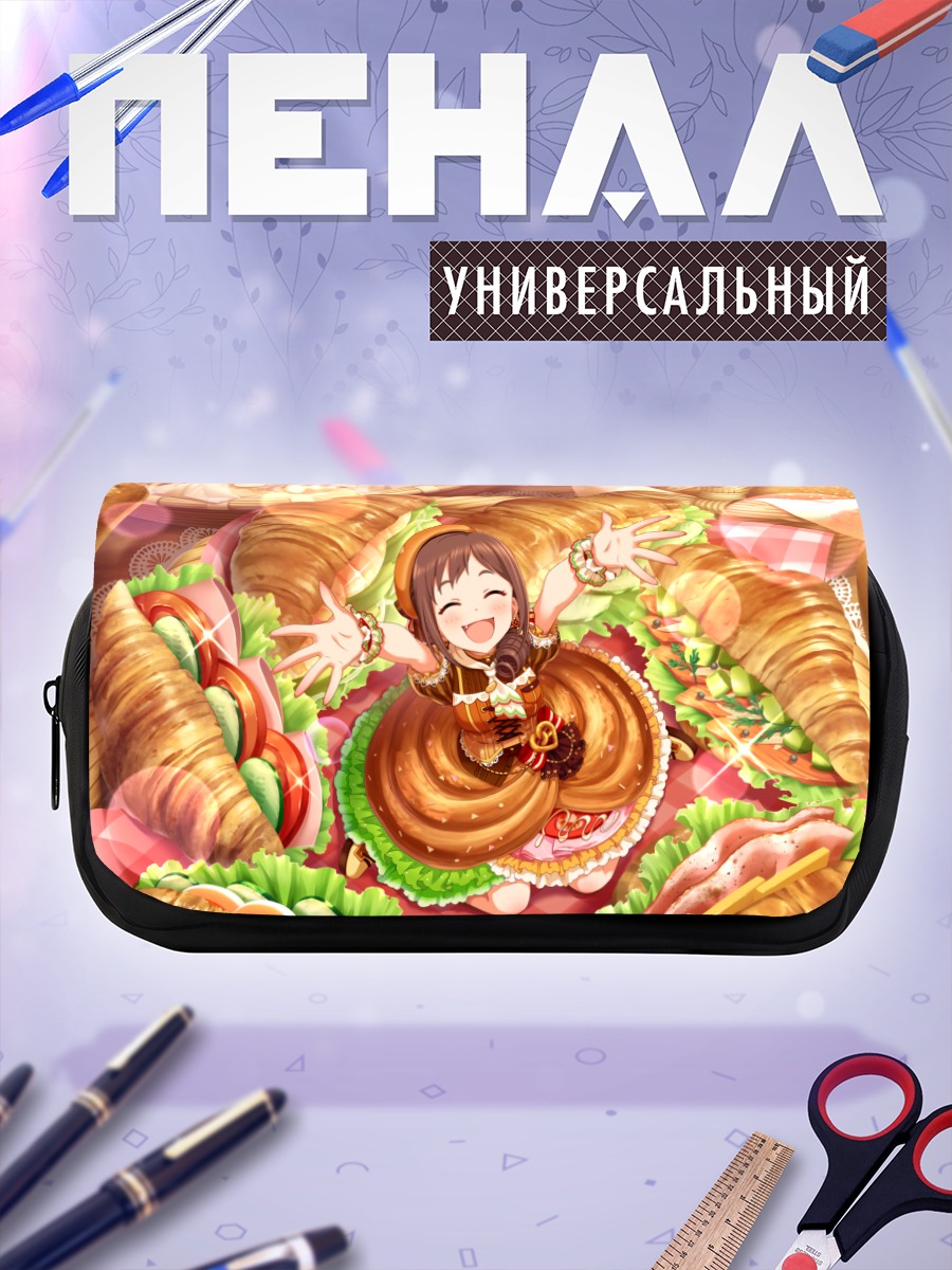 Пенал-косметичка Мичиру Охара в круассанах