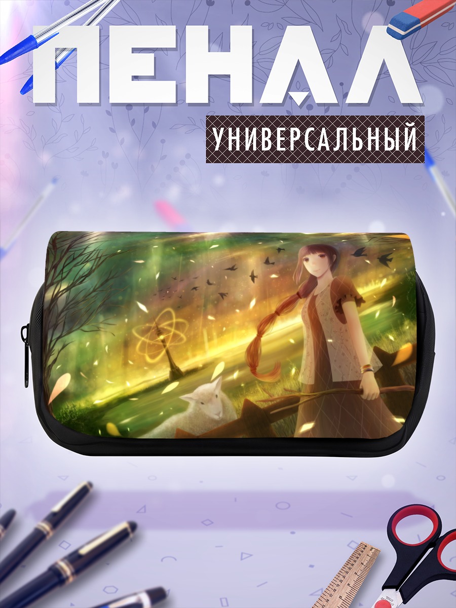 Пенал-косметичка Девушка в лесу