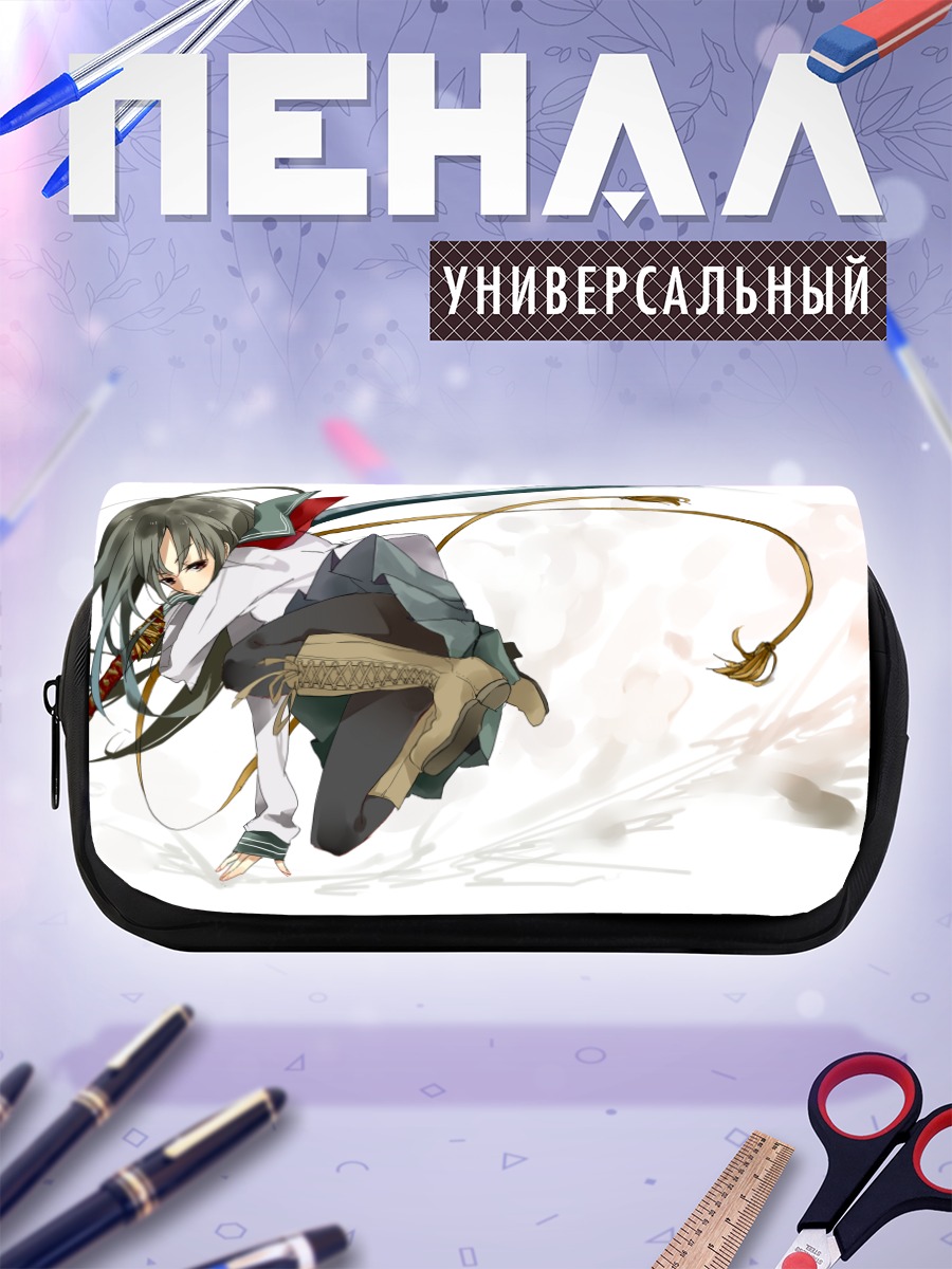 Пенал-косметичка Девушка с катаной