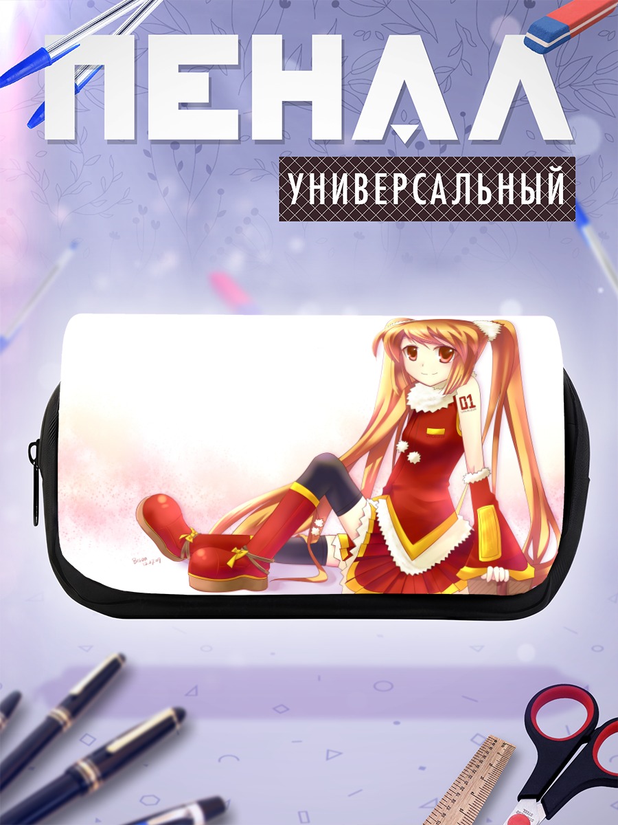 Пенал-косметичка Мику Хацунэ в красном