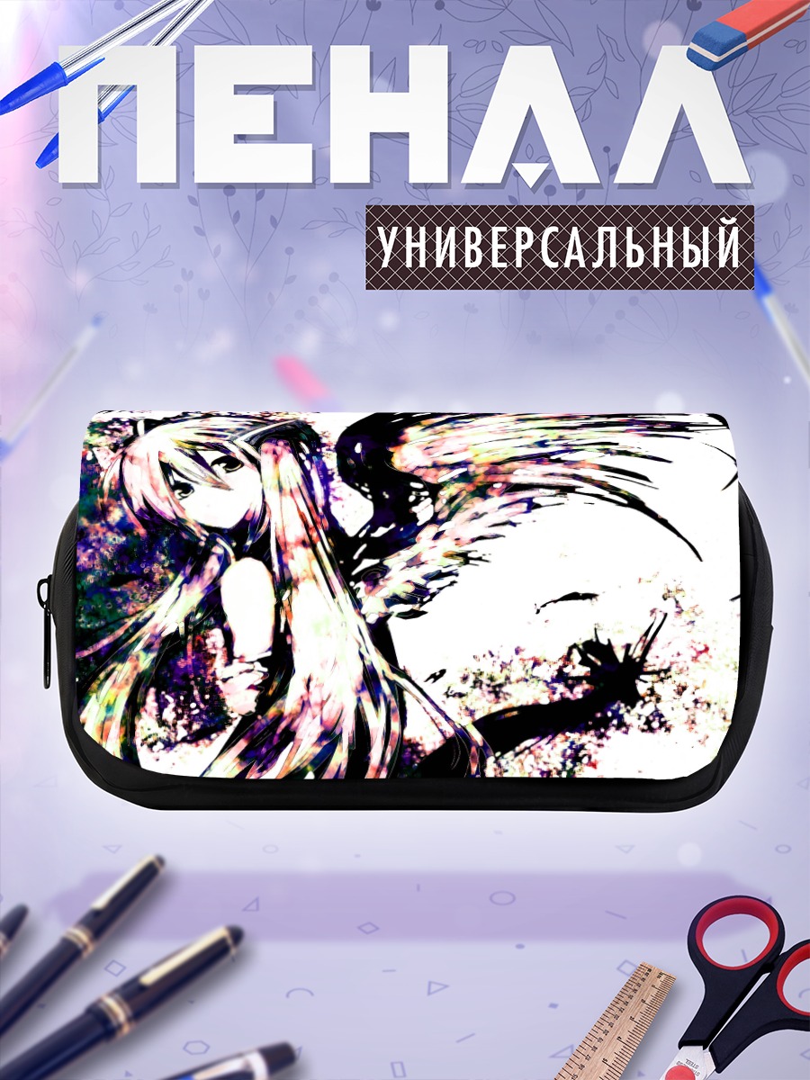 Пенал-косметичка Мику Хацунэ с крыльями