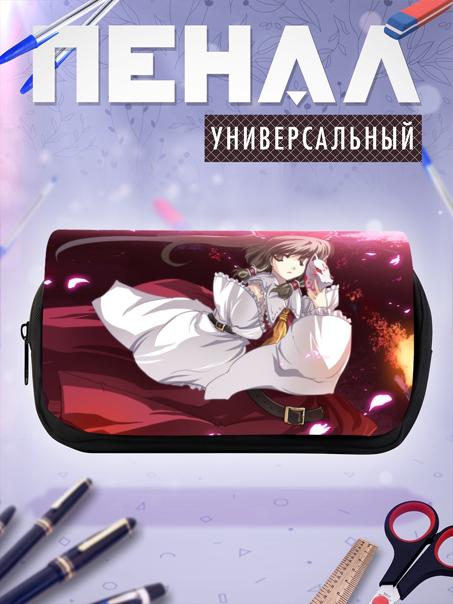 Пенал-косметичка Рейму Хакурей в лепестках