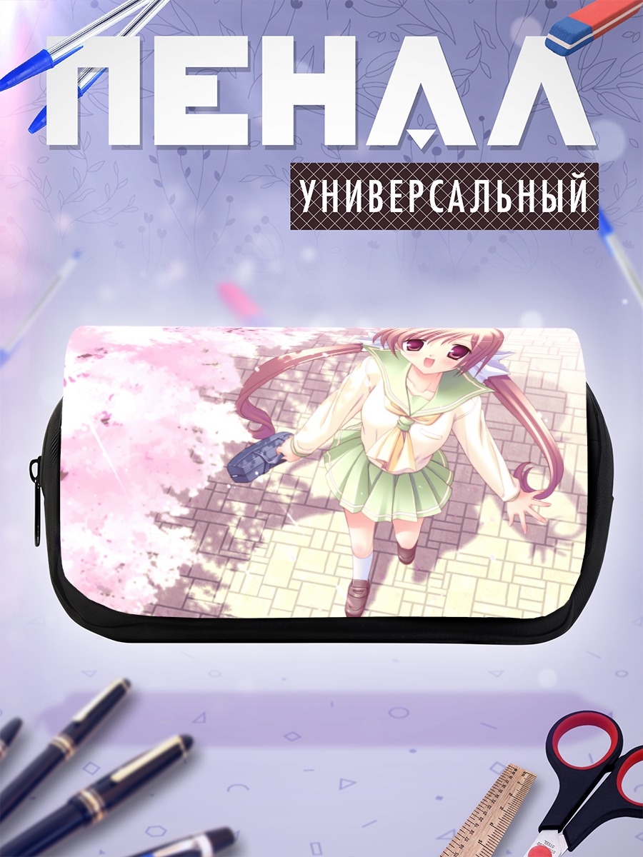 Пенал-косметичка Девочка в сакуре