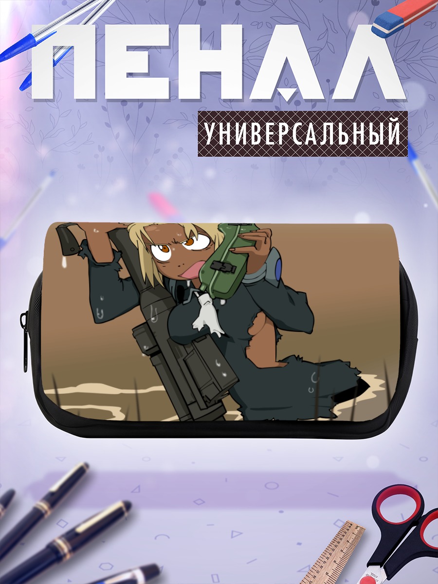 Пенал-косметичка Кицурубами с винтовкой