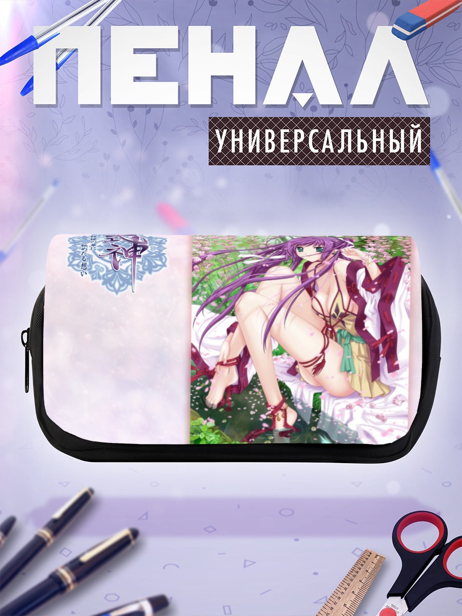 Пенал-косметичка Девушка в цветах