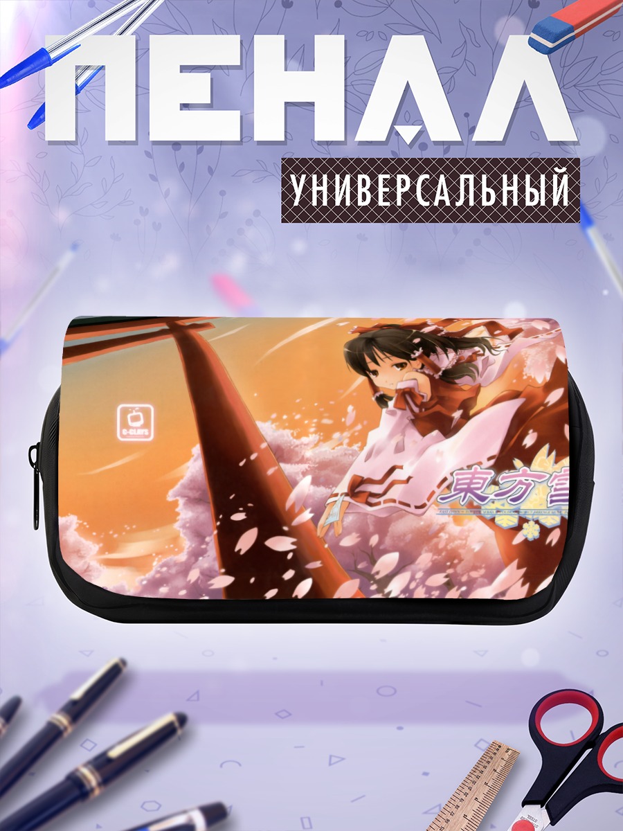 Пенал-косметичка Рейму Хакурей в лепестках