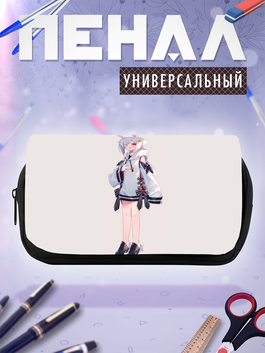 Пенал-косметичка Девушка-зайка в худи