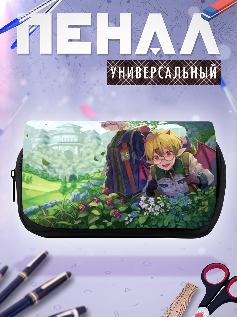 Пенал-косметичка Демоны в цветах