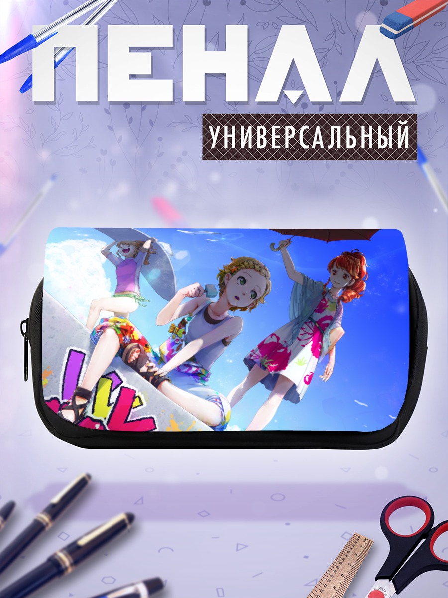 Пенал-косметичка Звезды Айкацу на пляже