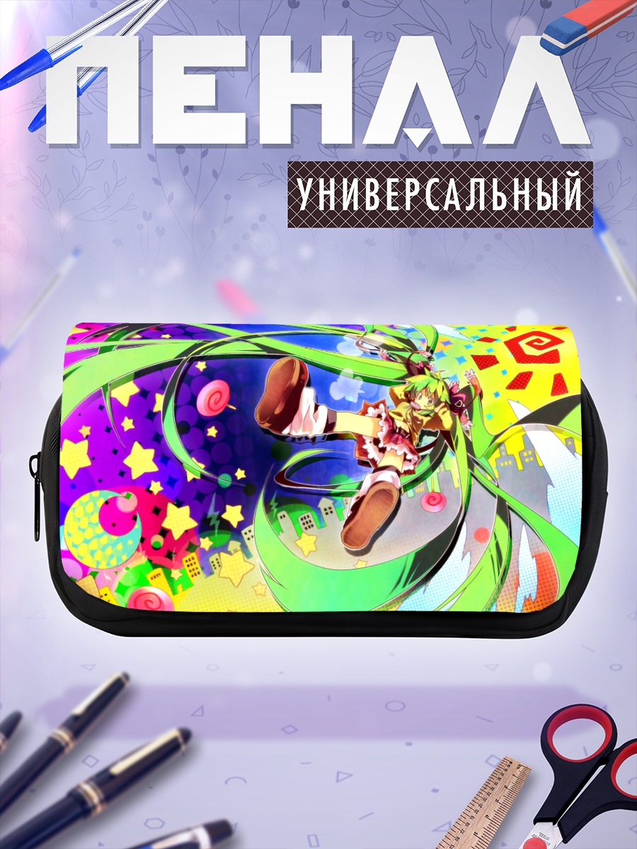 Пенал-косметичка Мику Хацунэ в цвете