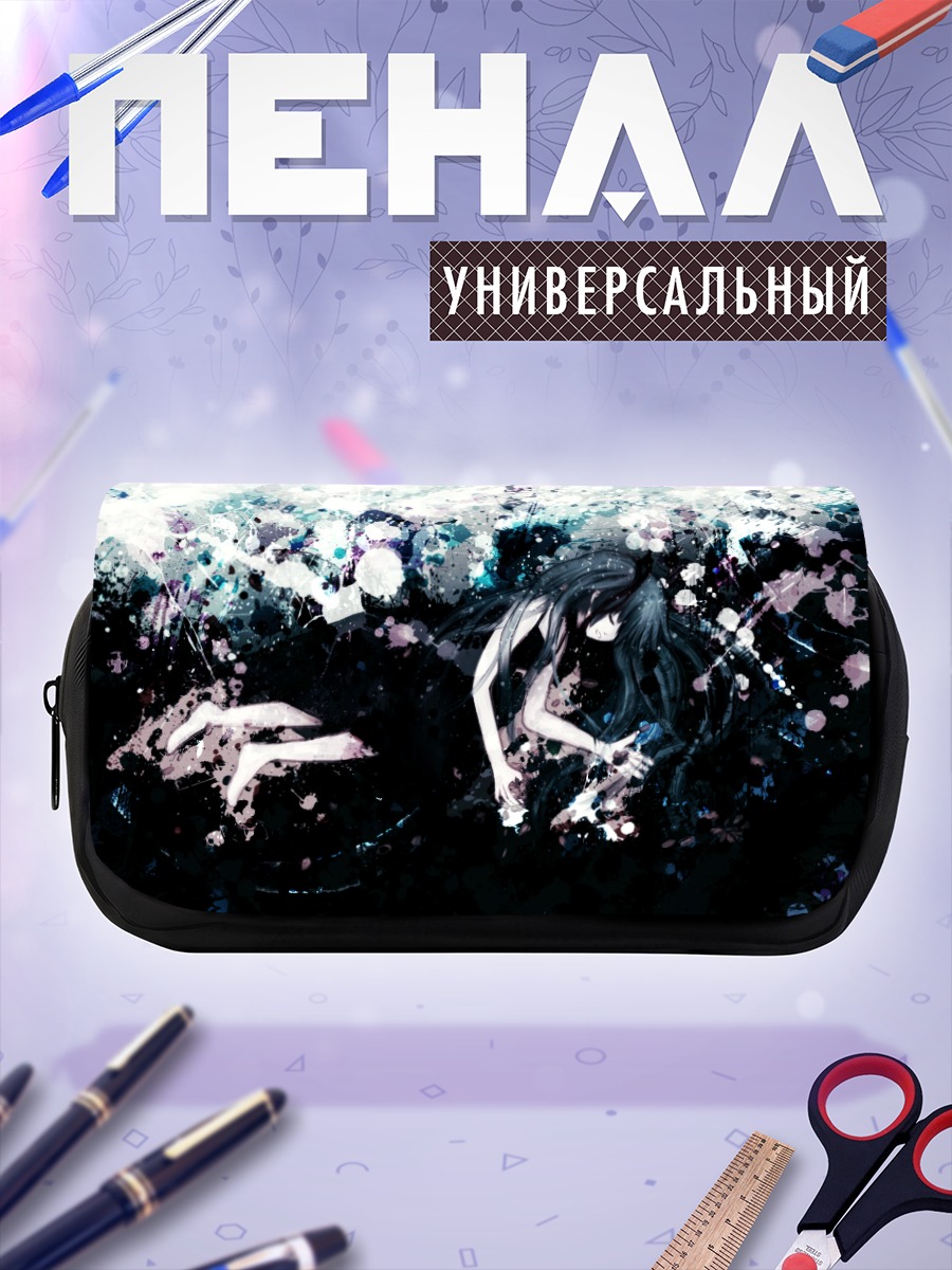 Пенал-косметичка Мику Хацунэ в брызгах