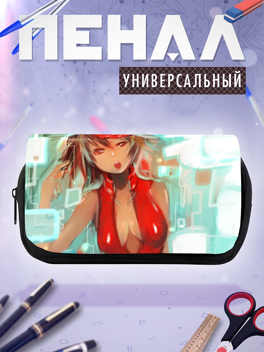 Пенал-косметичка Мейко в красном