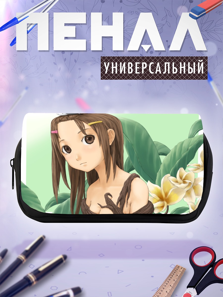 Пенал-косметичка Девушка в цветах