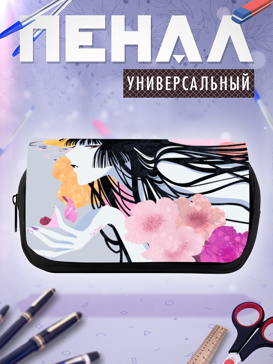 Пенал-косметичка Юко Ичихара с цветами