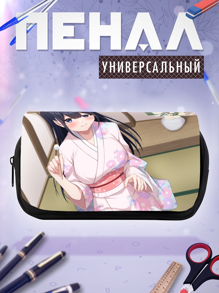 Пенал-косметичка Девушка в кимоно