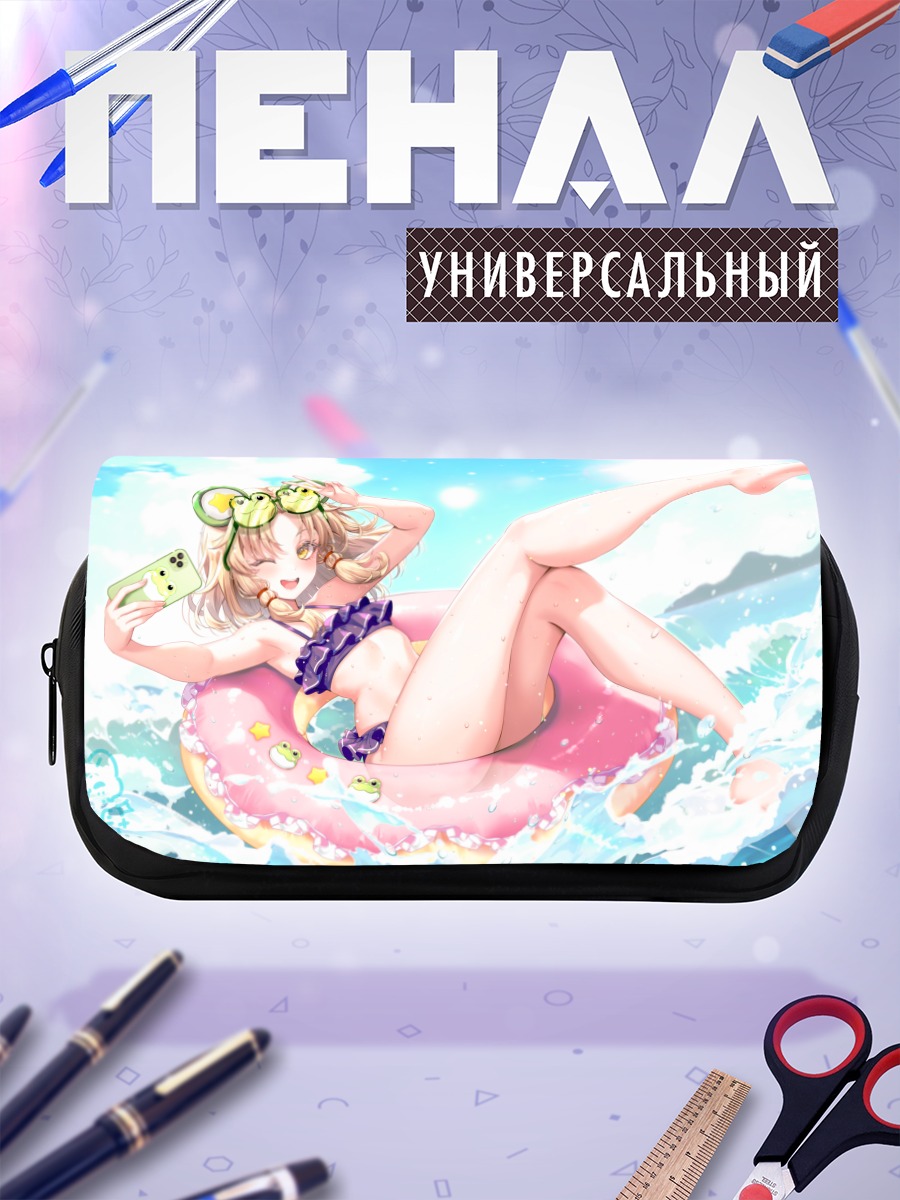 Пенал-косметичка Блондинка в круге