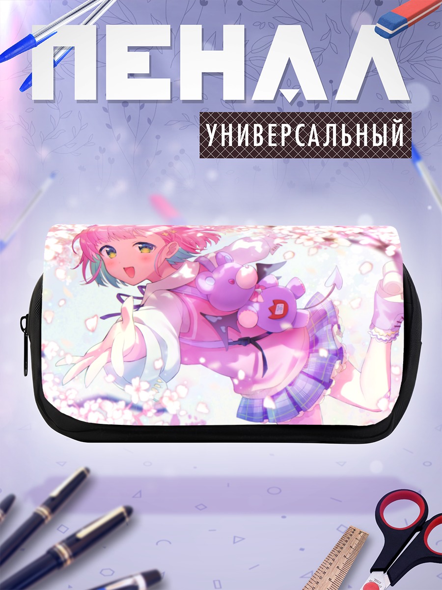 Пенал-косметичка Девушка в сакуре
