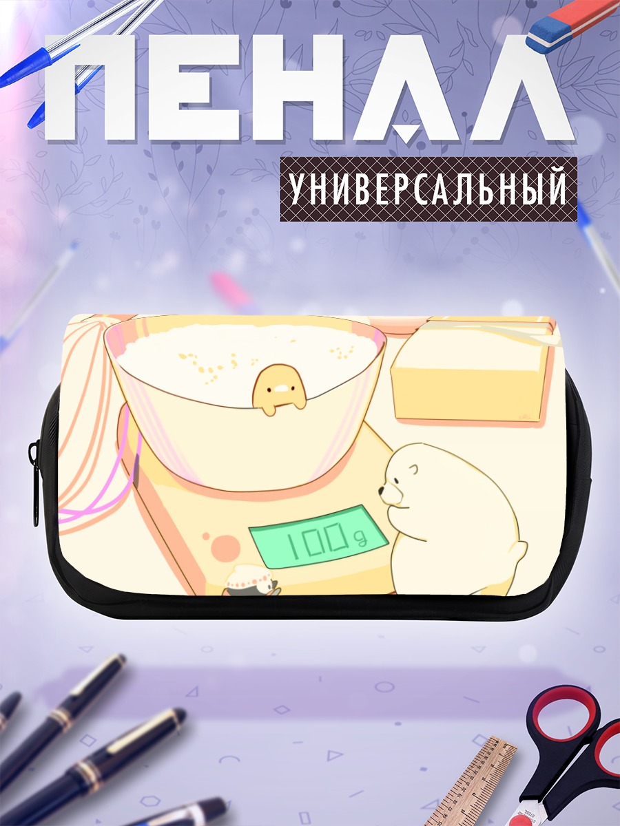 Пенал-косметичка Медвежонок в миске
