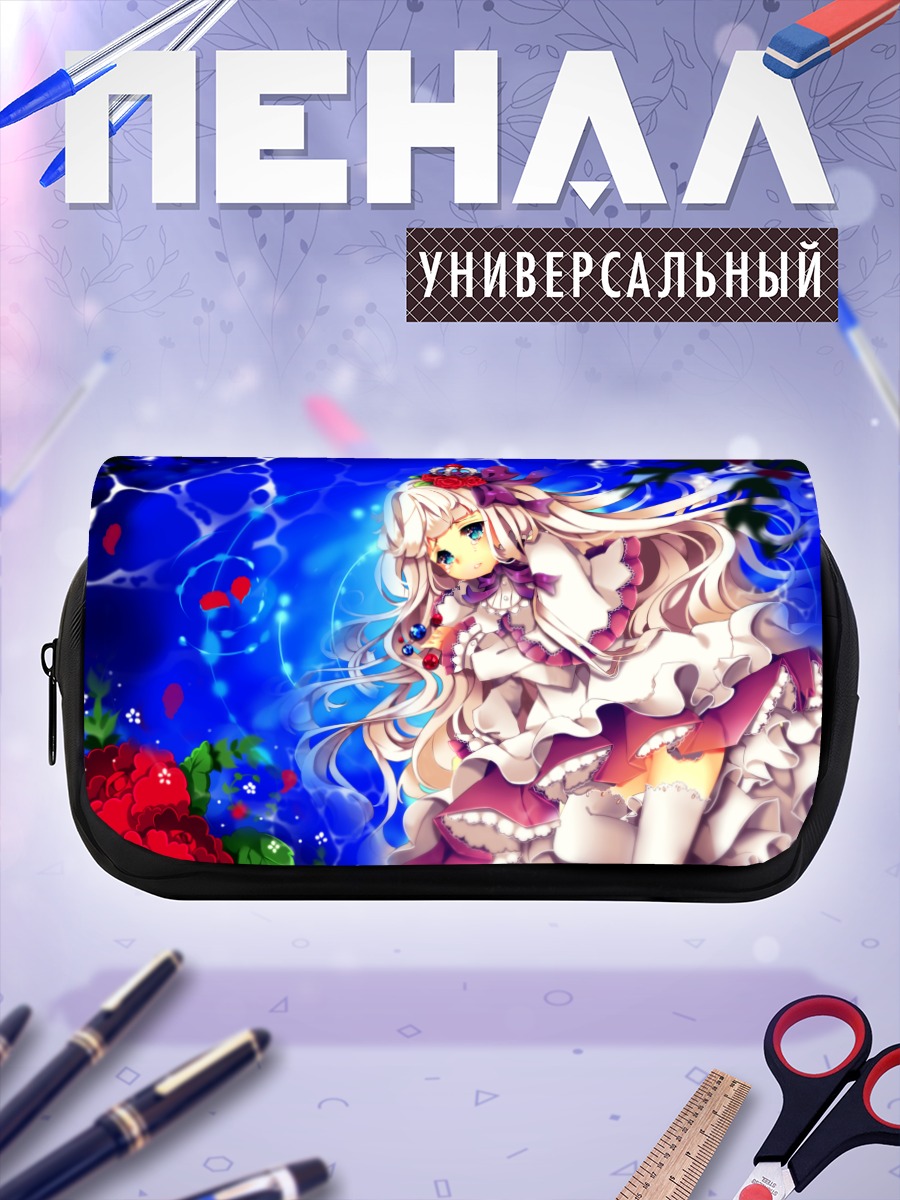 Пенал-косметичка Блондинка в цветах