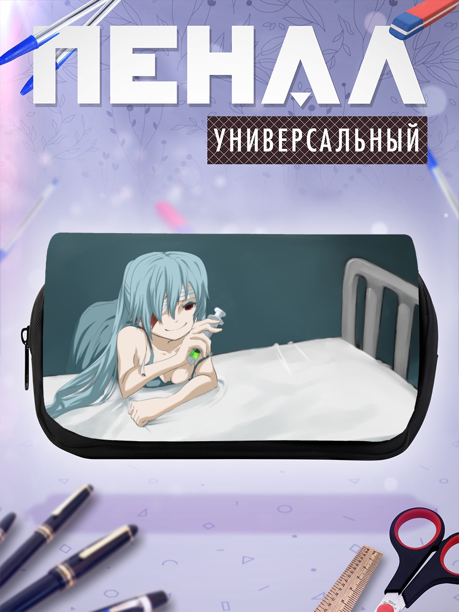 Пенал-косметичка Мику Хацунэ в постели