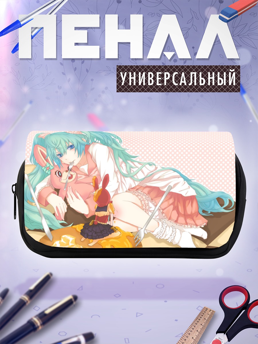 Пенал-косметичка Мику Хацунэ с панкейками