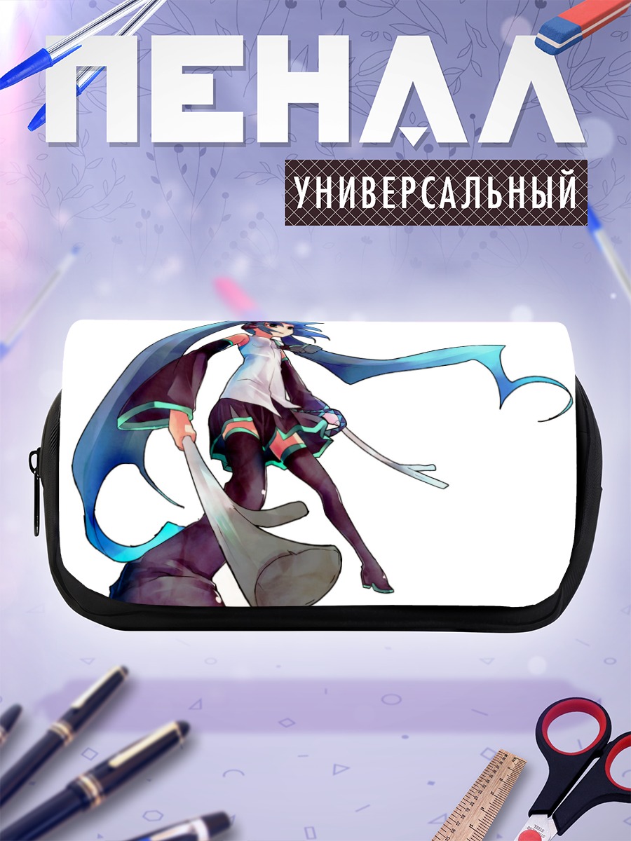 Пенал-косметичка Мику Хацунэ с луком