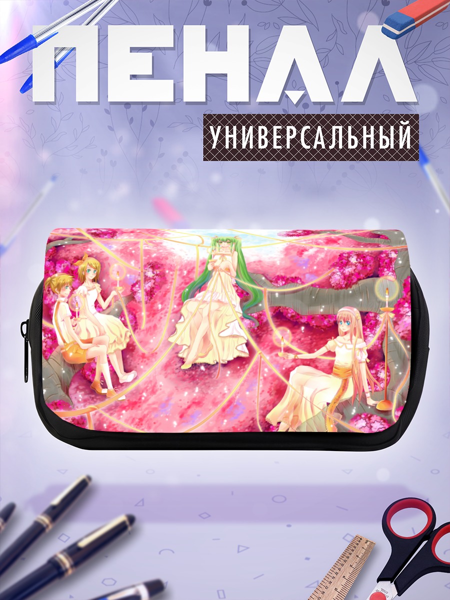 Пенал-косметичка Мику Хацунэ в сакуре