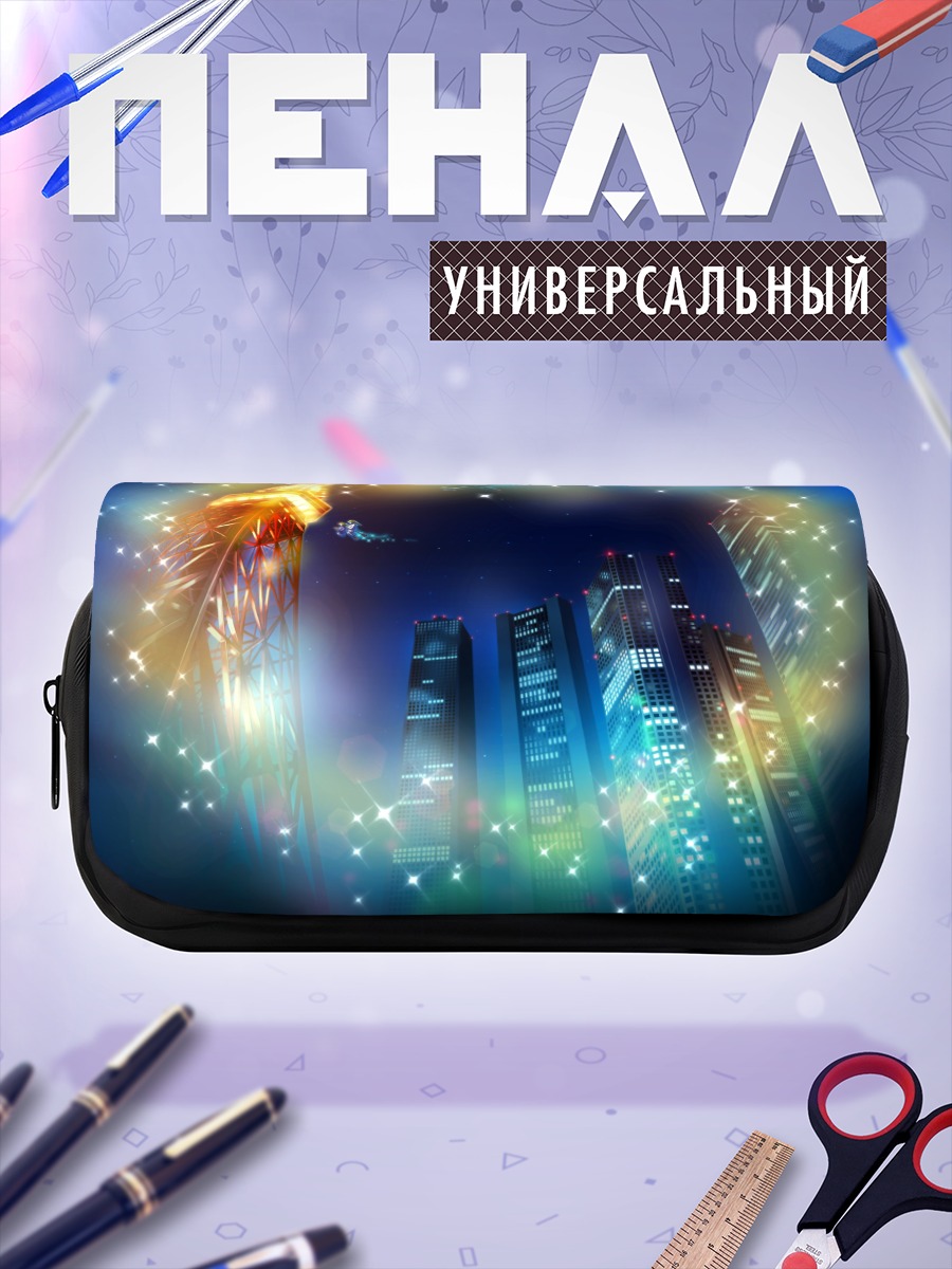 Пенал-косметичка Ночной город Магус Тейл